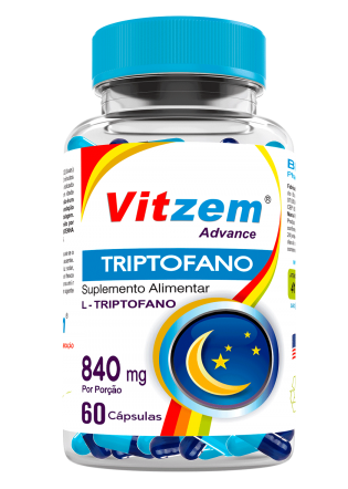 Triptofano Vitzem 500mg 60 Cápsulas 