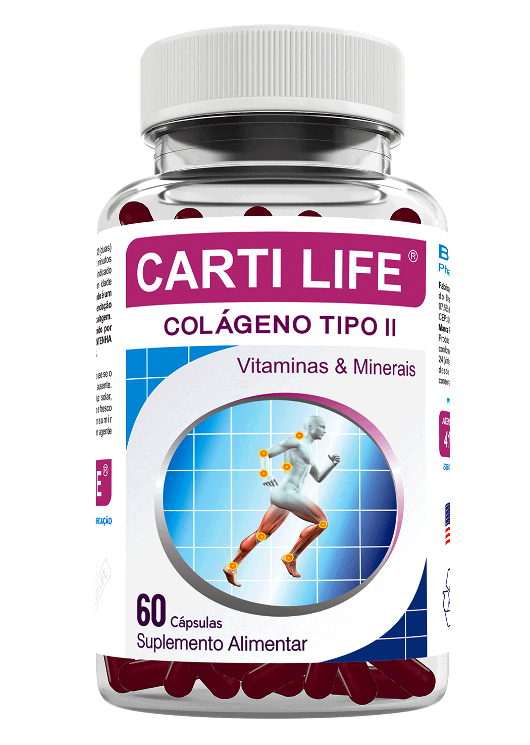 Colágeno Tipo Ii Cartilife 40mg 60 Cápsulas 