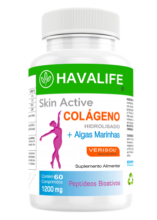 Colágeno Havalife com Algas 1200mg 60 Tabletes 