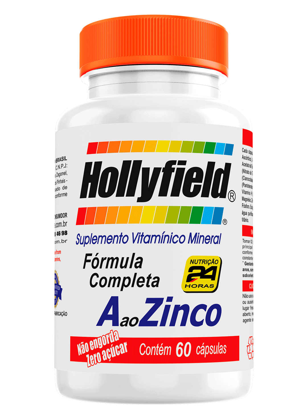 Multivitamínico Hollyfield a à Zinco 60 Cápsulas 