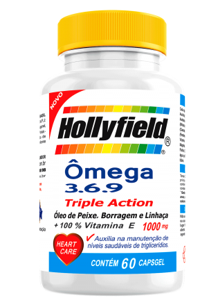 ômega 3, 6 e 9 Hollyfield 1000mg 60 Capsgel 