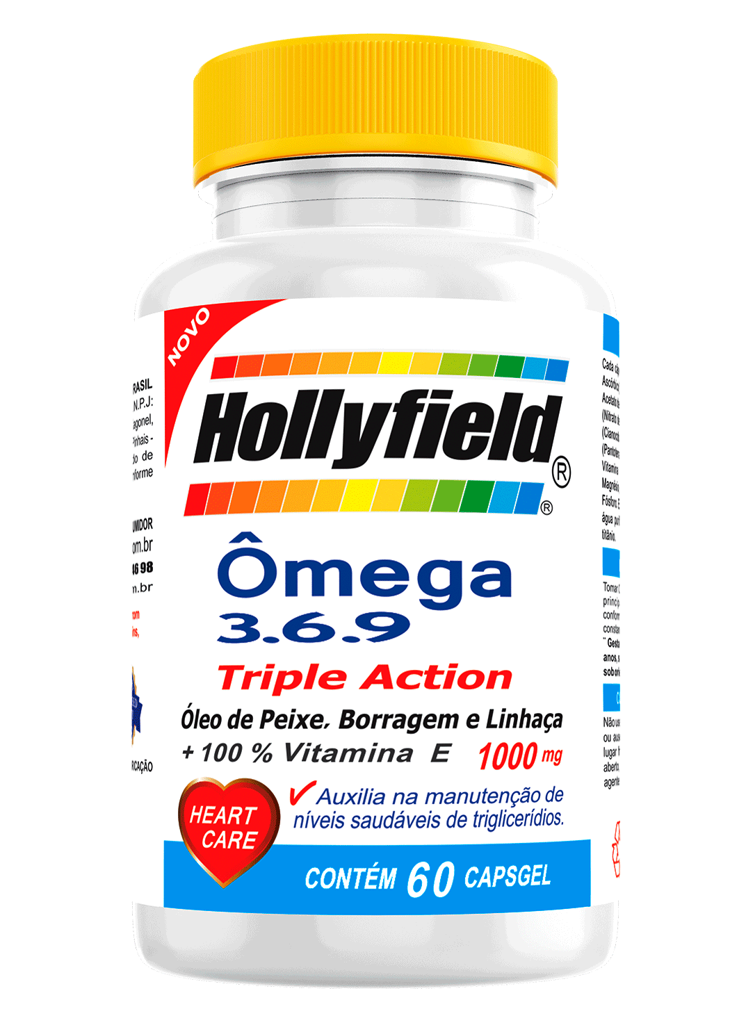 ômega 3, 6 e 9 Hollyfield 1000mg 60 Capsgel 