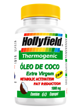 óleo de Coco Hollyfield 1000mg 60 Capsgel 