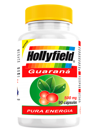 Guaraná Hollyfield Peruano 500mg 90 Cápsulas 