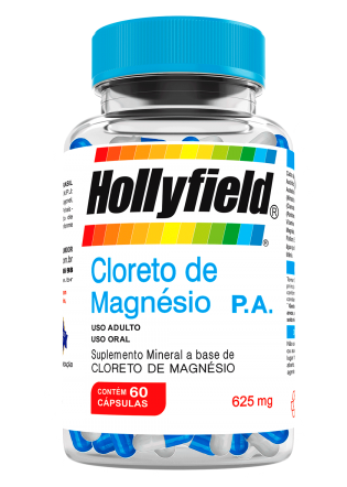 Cloreto de Magnésio Hollyfield 625mg 60 Cápsulas 