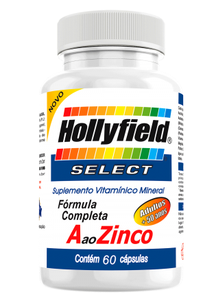 Multivitamínico Hollyfield a à Zinco Select 50+ 500mg 60 Cápsulas 