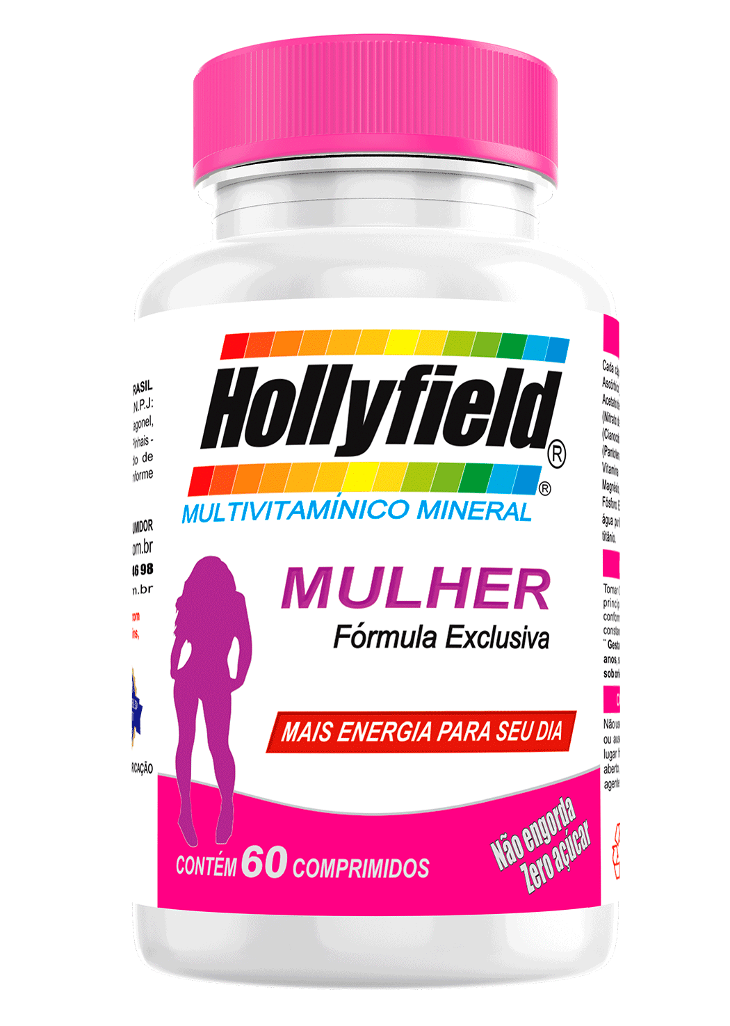 Multivitamínico Hollyfield Standard Mulher 500mg 60 Comprimidos 
